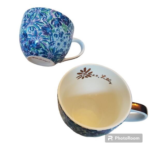 EUC Lilly Pulitzer High Maintinence Coffee Cups x2 - Picture 1 of 8